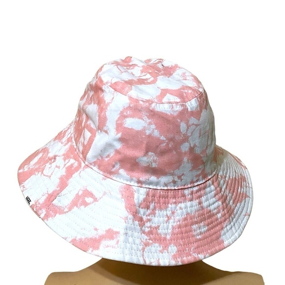 VANS Tie Dyed Bushwick Bucket Hat Pink/White Size Small/Medium Never Worn - Picture 2 of 13